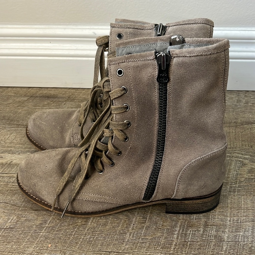 MTNG Originals Suede Combat Boots Size 40